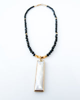 Mother Of Pearl Gemstone Necklace