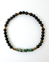 African Jasper + Boulder Opal Crystal Bracelet - Rooted