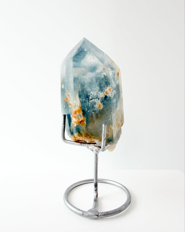 Blue Tourmaline in Quartz