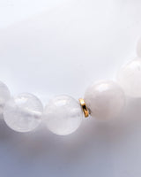 White Jade · Rainbow Moonstone  Bracelet - Simplicity