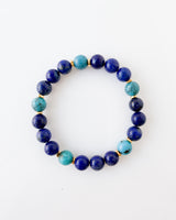 Lapis Lazuli · Turquoise Crystal Bracelet - Blue Oracle