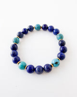 Lapis Lazuli · Turquoise Crystal Bracelet - Blue Oracle