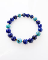 Lapis Lazuli · Turquoise Crystal Bracelet - Blue Oracle