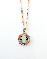Gilson Opal Hamsa Necklace