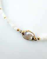 Mother of Pearl Gemstone Necklace