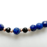 Lapis Lazuli + Kyanite + Black Tourmaline Crystal Bracelet - Grace