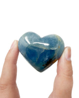 Aquatine Blue Calcite Heart