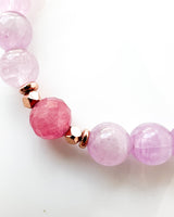 Ruby · Kunzite · Morganite Crystal Bracelet - Purest Love