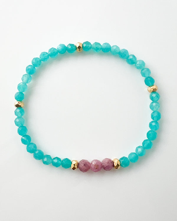 Ruby · Amazonite Crystal Bracelet - Lust for Life