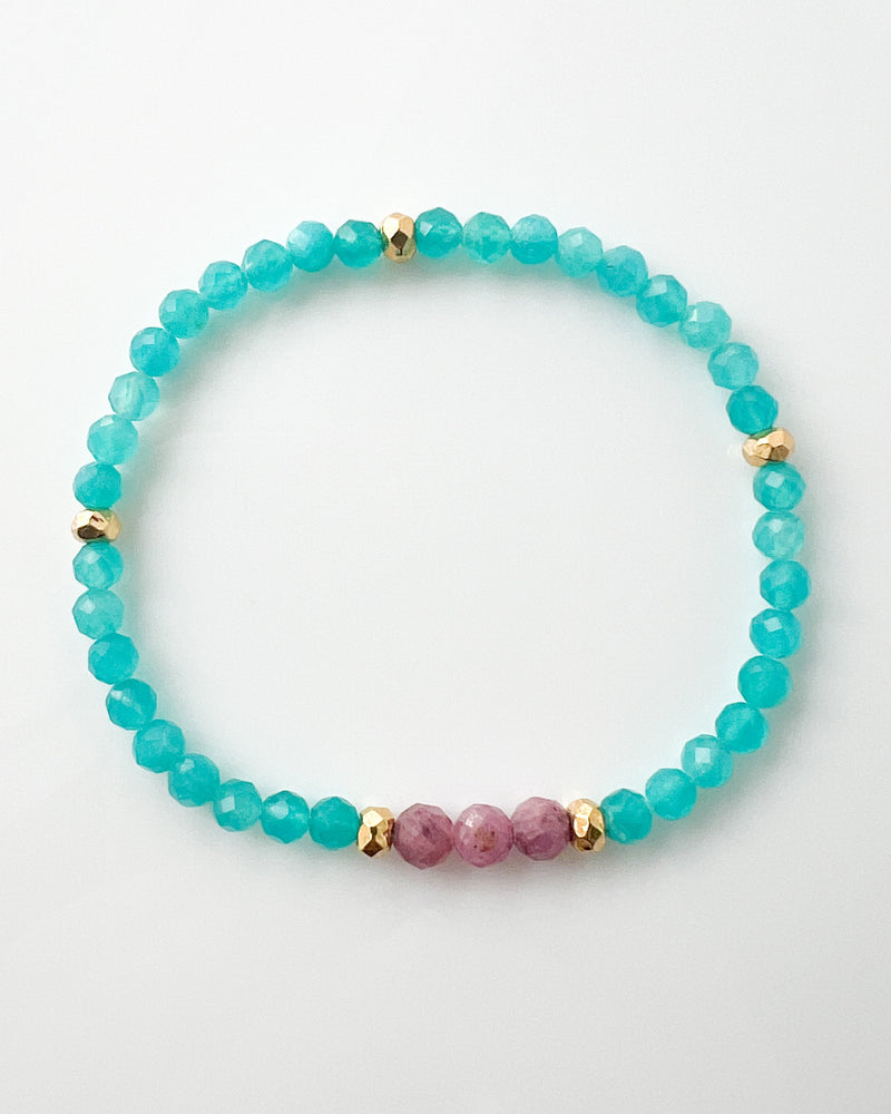 Ruby · Amazonite Crystal Bracelet - Lust for Life
