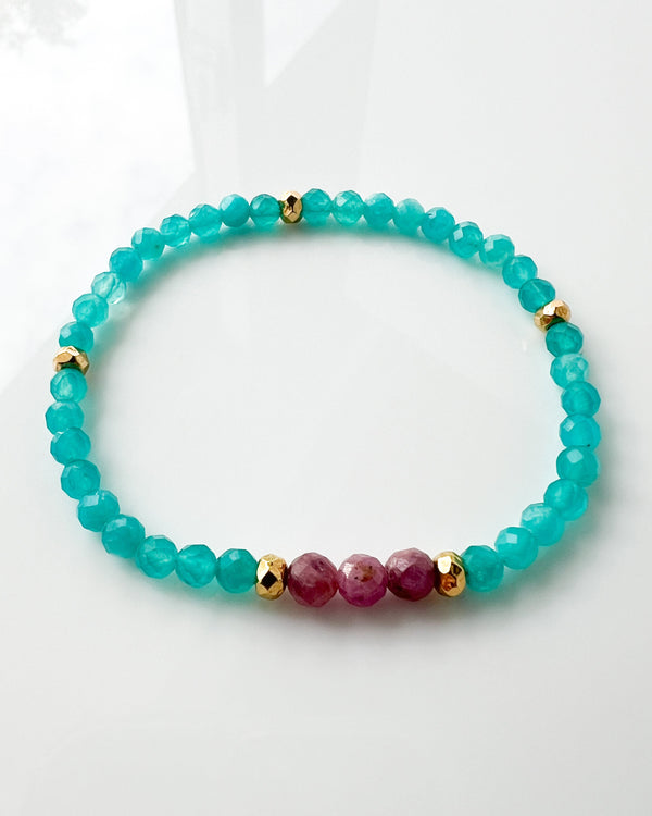 Ruby · Amazonite Crystal Bracelet - Lust for Life