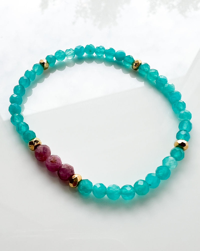 Ruby · Amazonite Crystal Bracelet - Lust for Life