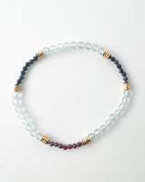 Blue Sapphire · Ruby · Aquamarine Crystal Bracelet - Ethera