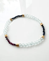 Blue Sapphire · Ruby · Aquamarine Crystal Bracelet - Ethera