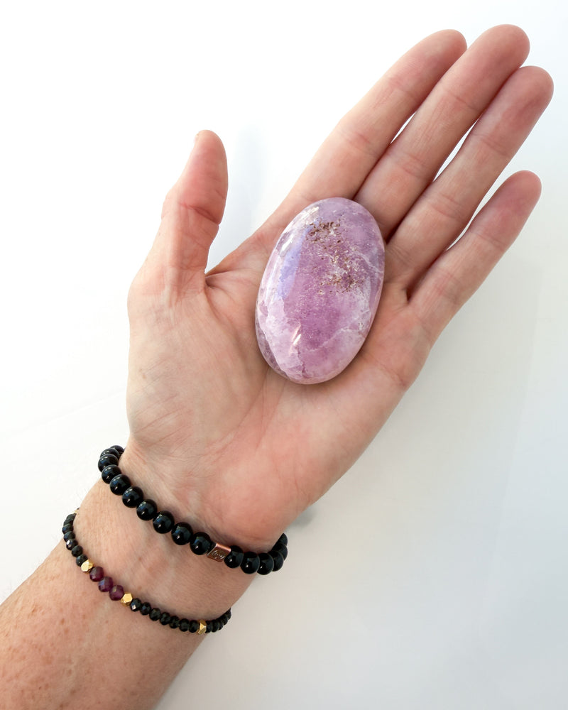 Pink Aragonite Palmstone