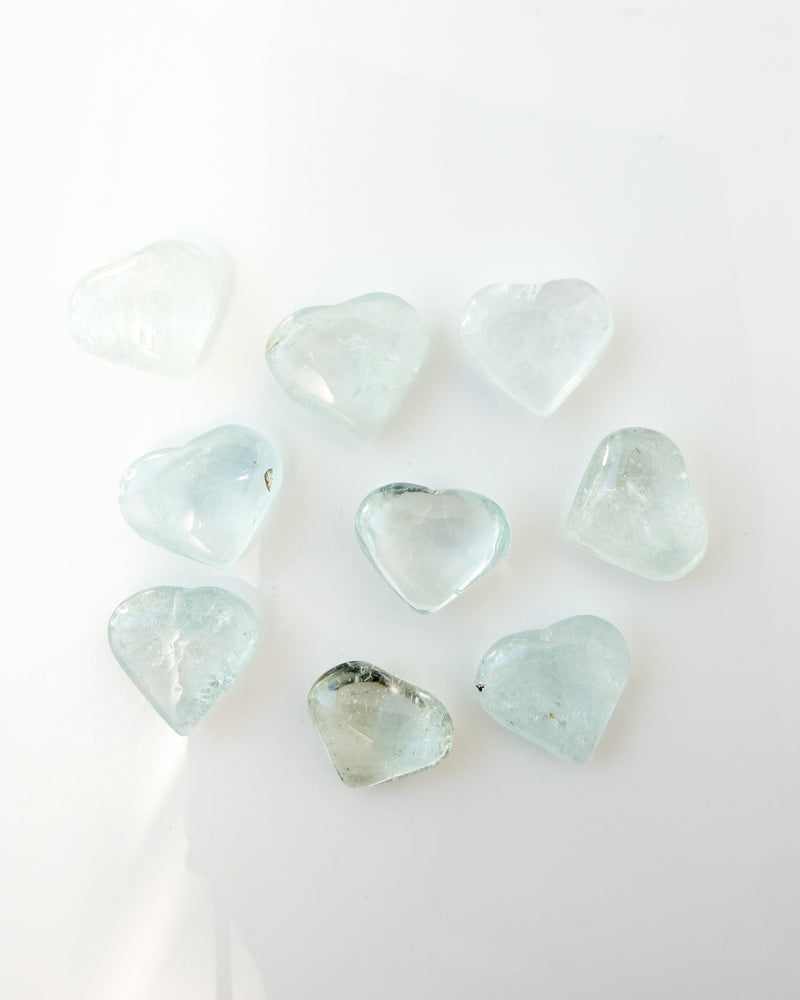 Blue Topaz Heart Medium