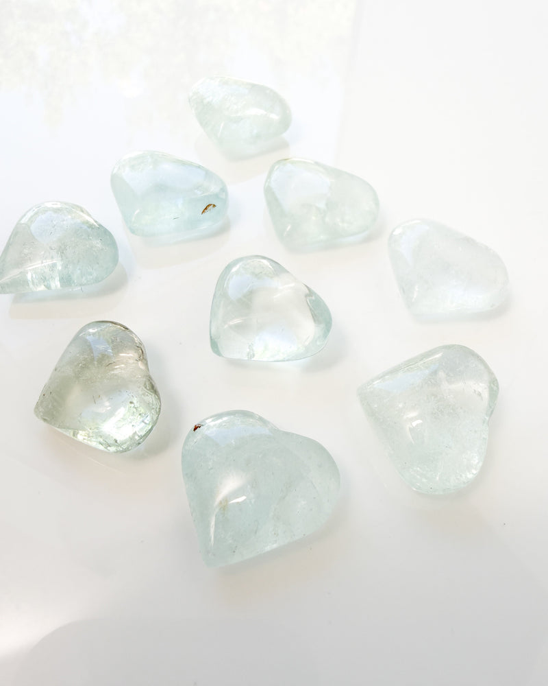 Blue Topaz Heart Medium