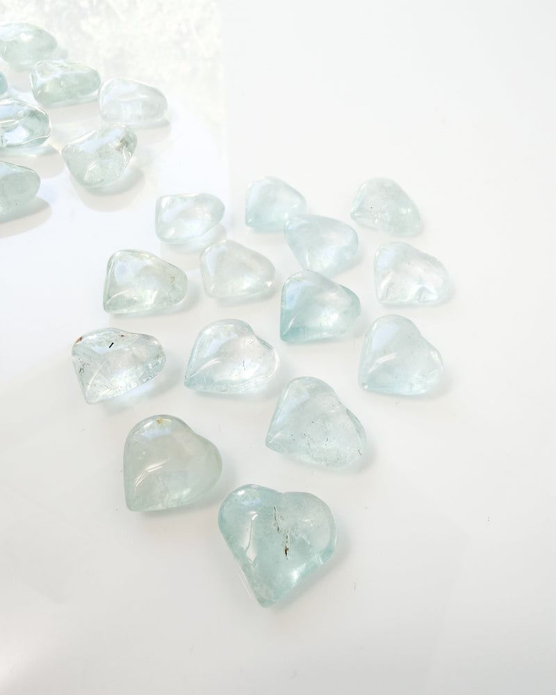 Blue Topaz Heart Small