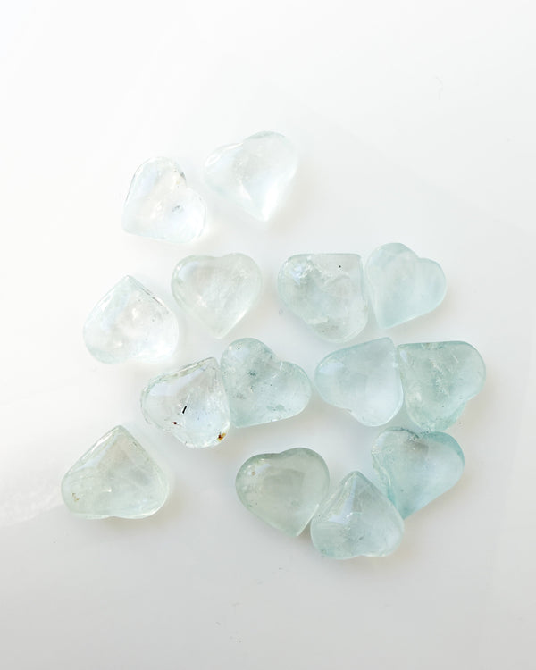Blue Topaz Heart Small