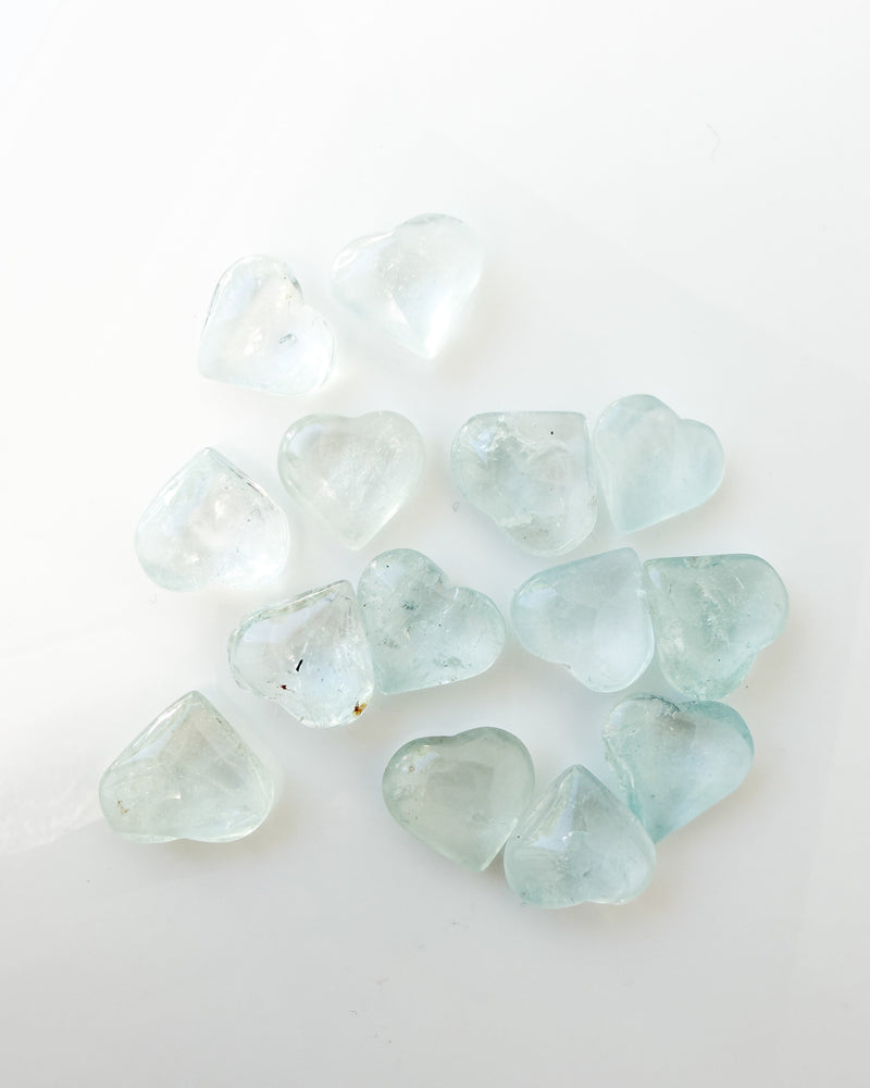 Blue Topaz Heart Small