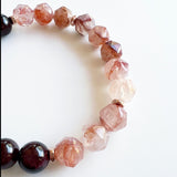 Black Tourmaline · Garnet · Lepidocrocite Crystal Bracelet - Phoenix