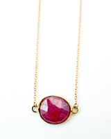 Pink Sapphire Necklace