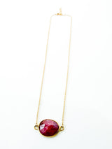 Pink Sapphire Necklace