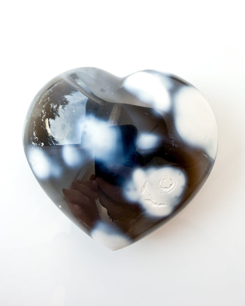 Orca Agate Heart no.1