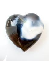 Orca Agate Heart no.3