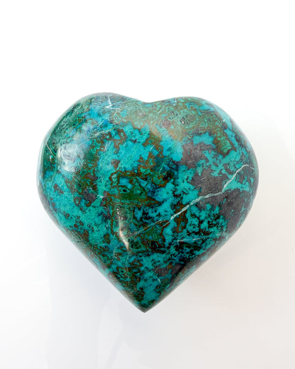 Chrysocolla Heart