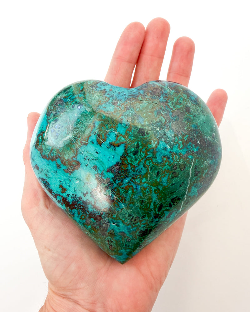 Chrysocolla Heart
