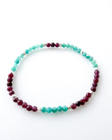 Amazonite · Rubellite Tourmaline Bracelet - Truth Within