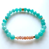 Amazonite · Sunstone  Crystal Bracelet - True Courage