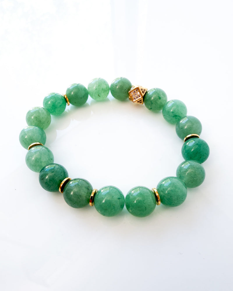 Green Aventurine Crystal Bracelet - Pure Luck