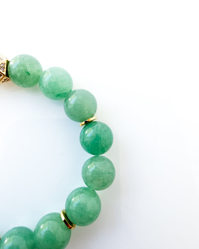 Green Aventurine Crystal Bracelet - Pure Luck