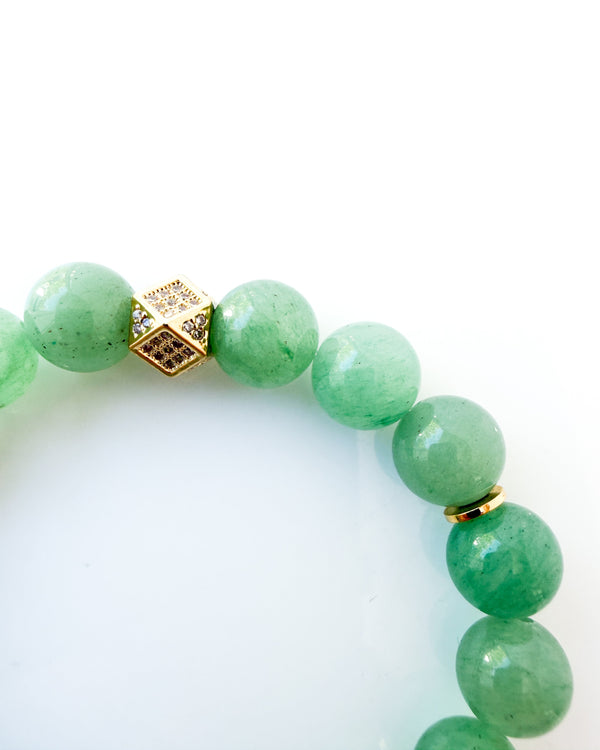 Green Aventurine Crystal Bracelet - Pure Luck