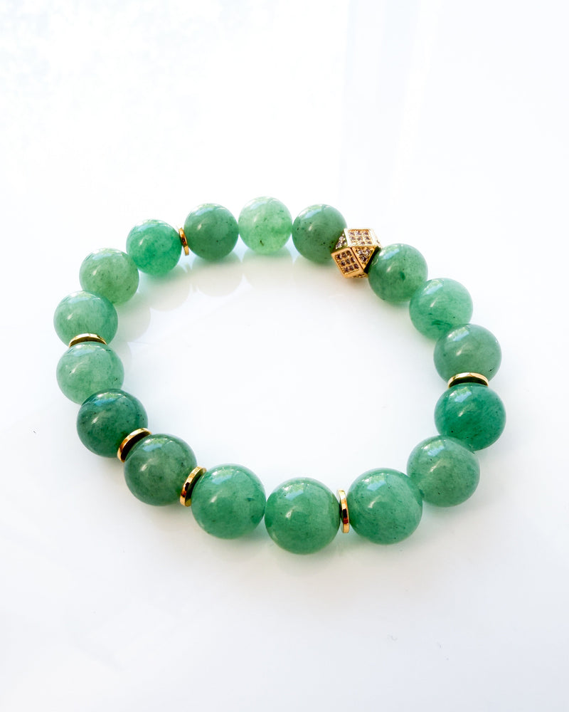 Green Aventurine Crystal Bracelet - Pure Luck