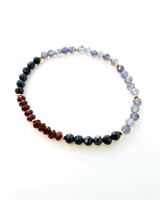 Garnet · Sapphire · Iolite Crystal Bracelet - Echelon