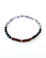 Garnet · Sapphire · Iolite Crystal Bracelet - Echelon