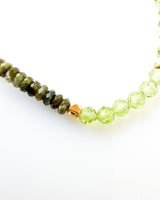 Green Tourmaline · Peridot · Iolite Crystal Bracelet - Mission Aligned