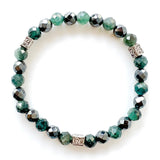 Green Kyanite · Hematite Crystal Bracelet - Deepest Truth