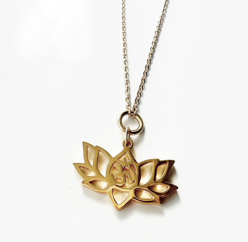 Lotus Om Necklace
