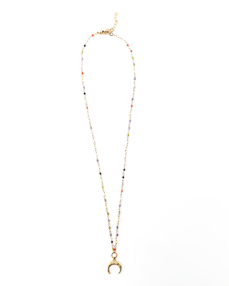 Crescent Moon Necklace B