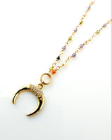 Crescent Moon Necklace B