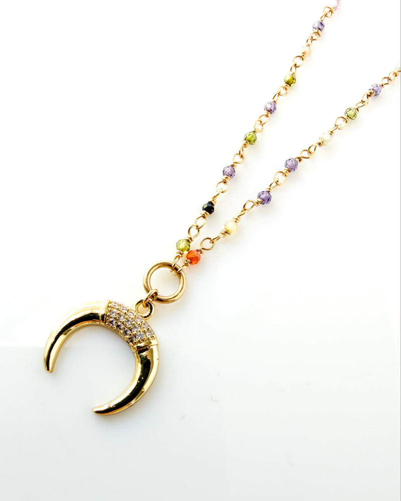 Crescent Moon Necklace B
