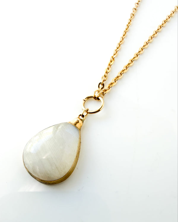 Rainbow Moonstone Necklace