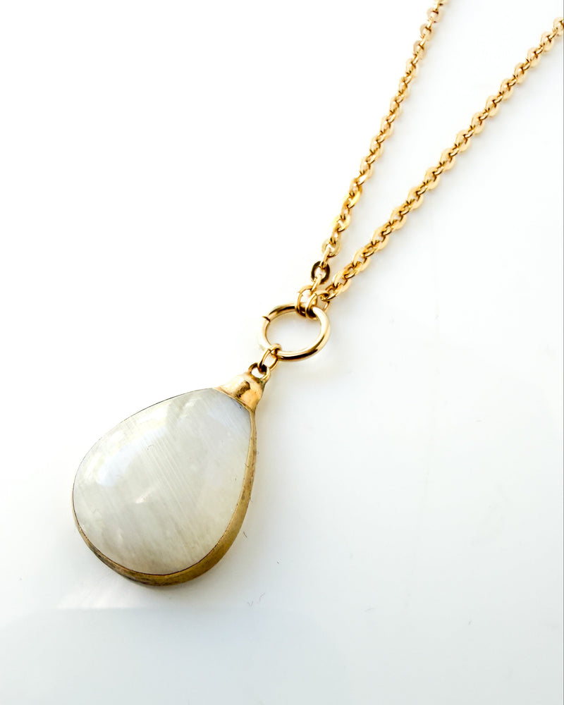 Rainbow Moonstone Necklace