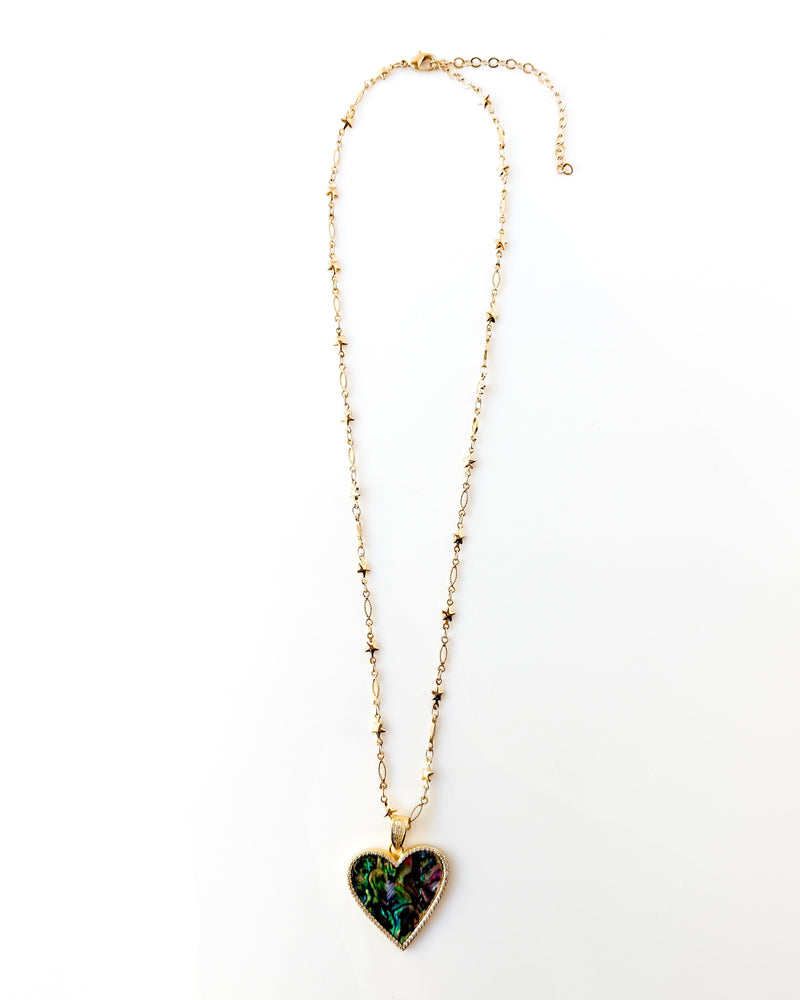 Abalone Heart Necklace