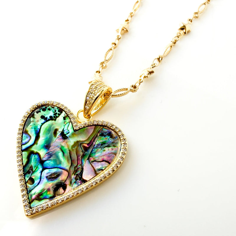 Abalone Heart Necklace