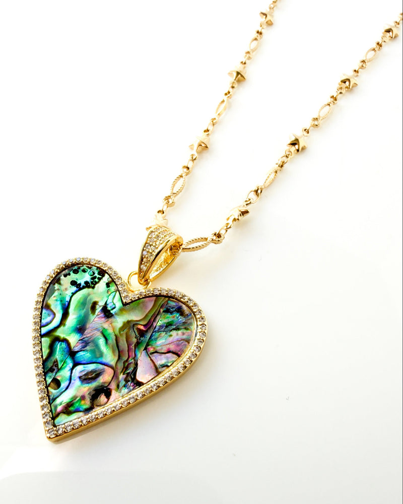Abalone Heart Necklace